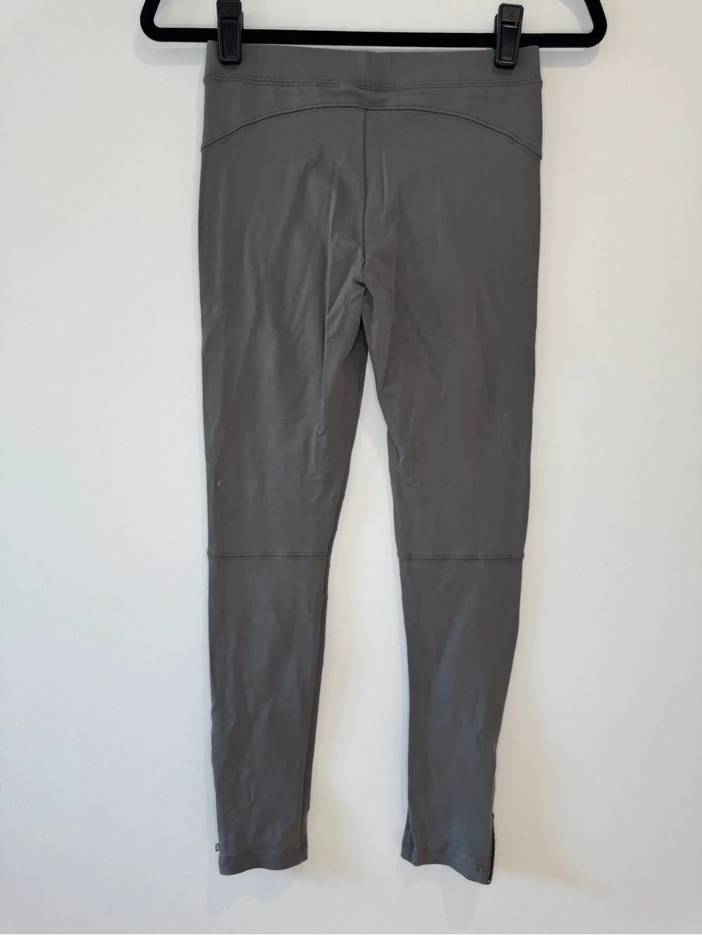 David Lerner Moto Leggings Size Medium Olive Drab Green Grey